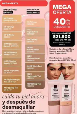 Avon Origen - base serum natural fps 30 oferta