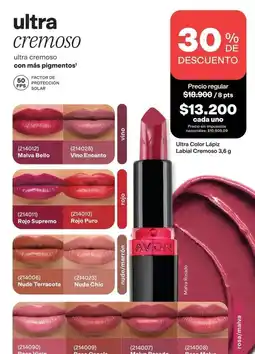 Avon Avon - ultra color lápiz labial cremoso oferta