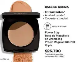 Avon Avon - power stay base de maquillaje en crema oferta