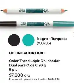Avon Negro - lápiz delineador dual para ojos 0,96 g oferta