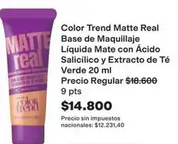 Avon Real - base de maquillaje líquida mate oferta