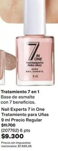 Avon Avon - tratamiento 7 en 1 nail experts oferta