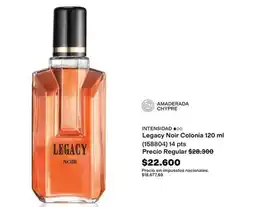 Avon Legacy noir colonia 120 ml (158804) oferta