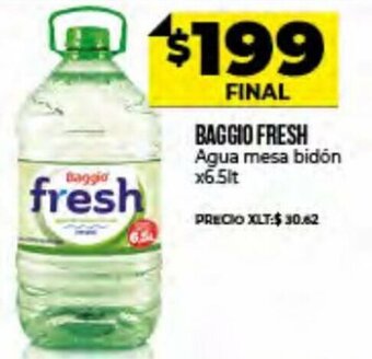 Supermayorista Vital Baggio Fresh Agua Mesa Bidón x 6.5 lt oferta