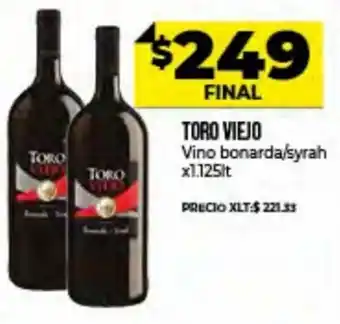 Supermayorista Vital Toro Viejo Vino Bonarda/Syrah x 1.125 lt oferta