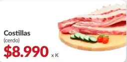 Supermercados Aiello Costillas (cerdo) oferta