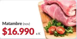 Supermercados Aiello Matambre (nov) oferta