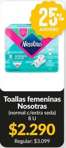 Supermercados Aiello Nosotras toallas femeninas oferta