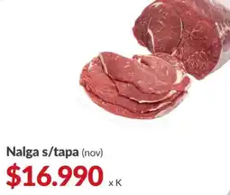 Supermercados Aiello Nalga s/tapa (nov) oferta