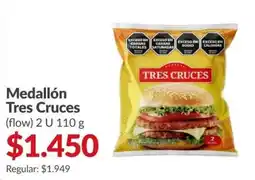 Supermercados Aiello Tres cruces medallón oferta