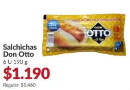 Supermercados Aiello Don Otto salchichas oferta