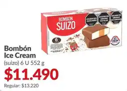 Supermercados Aiello Bombón suizo ice cream oferta