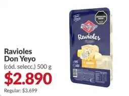 Supermercados Aiello Don Yeyo ravioles oferta
