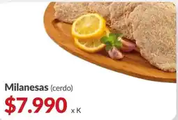 Supermercados Aiello Milanesas (cerdo) oferta