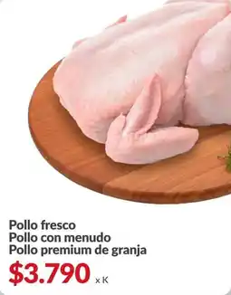 Supermercados Aiello Pollo fresco pollo con menudo pollo premium de granja oferta