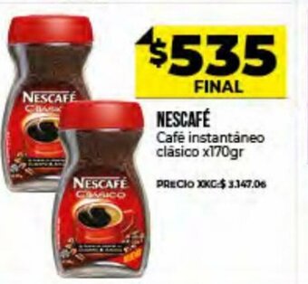 Supermayorista Vital Nescafé Café Instantáneo Clásico x 170 gr oferta