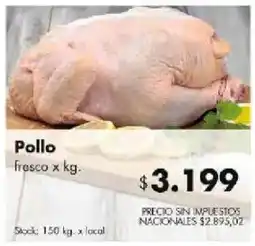 Disco Pollo fresco oferta