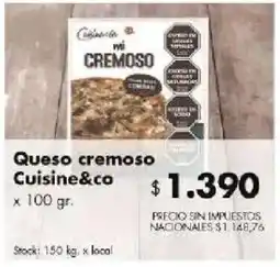 Disco Cuisine&co queso cremoso oferta