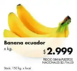 Disco Banana ecuador oferta