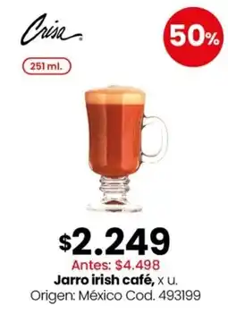 Coto Crisa jarro irish café oferta