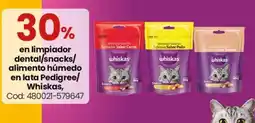 Coto Whiskas limpiador dental/snacks/alimento húmedo oferta