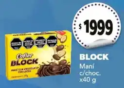 Nini Mayorista Cofler block maní con chocolate con leche oferta