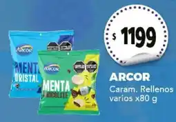 Nini Mayorista Arcor caram. rellenos varios oferta