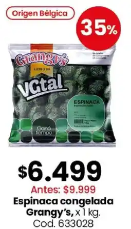Coto Grangy's espinaca congelada oferta