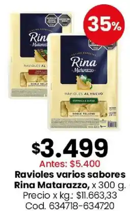 Coto Rina Matarazzo ravioles varios sabores oferta