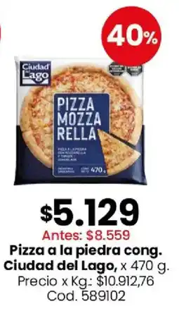 Coto Ciudad del Lago pizza mozzarella oferta