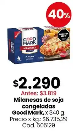 Coto Good mark milanesas de soja oferta