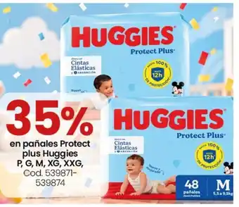 Huggies pañales protect plus