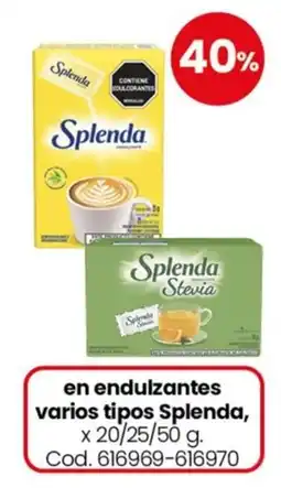 Coto Splenda endulzantes varios tipos oferta