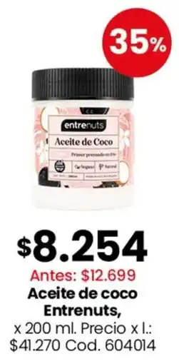Coto Entrenuts aceite de coco oferta