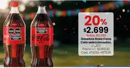 Coto Coca cola gaseosa línea coca cola seleccionadas oferta