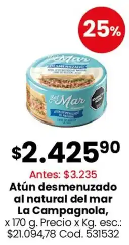 Coto La campagnola atún desmenuzado al natural del mar oferta