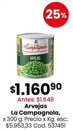 Coto La campagnola arvejas oferta