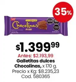 Coto Chocolinas galletitas dulces oferta