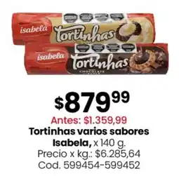 Coto Isabela tortinhas varios sabores oferta