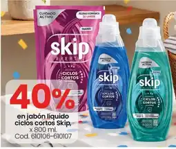 Coto skip jabón líquido ciclos cortos oferta