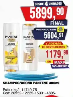 Maxiconsumo Pantene shampoo/accond pantene 400ml oferta
