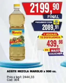 Maxiconsumo Marolio aceite mezcla oferta