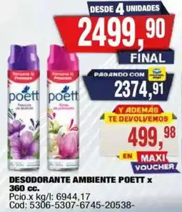 Maxiconsumo Poett desodorante ambiente oferta