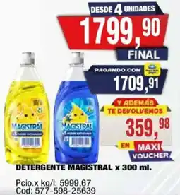 Maxiconsumo Magistral detergente oferta