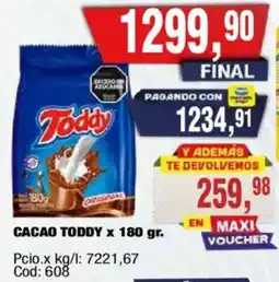 Maxiconsumo Toddy cacao oferta