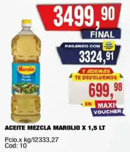 Maxiconsumo Marolio aceite mezcla oferta
