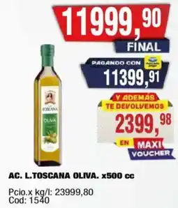 Maxiconsumo L. Toscanola oliva oferta