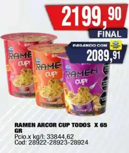 Maxiconsumo Ramen cup oferta