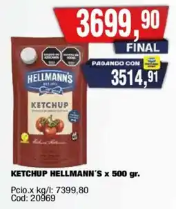 Maxiconsumo Hellmann's ketchup oferta