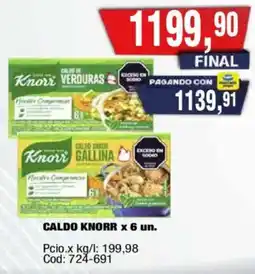 Maxiconsumo Knorr caldo de verduras oferta